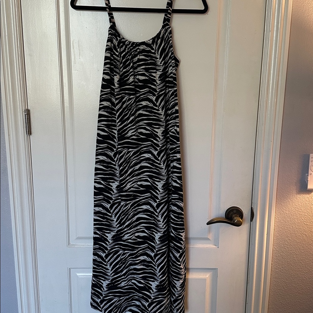 H&M zebra striped Patterned sundress